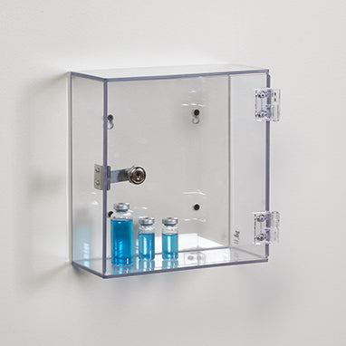 Clear Locking Wall Box, Key Lock