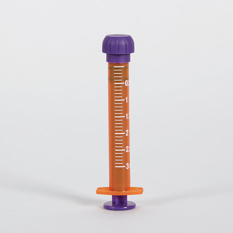 Low Dose ENFit Syringes, 3mL Amber, Pack