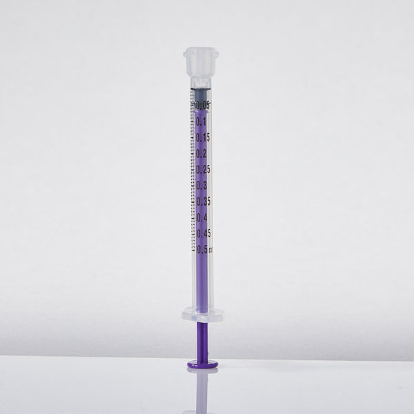 Low Dose ENFit® Syringes, 0.5mL, Clear, Non-sterile, Case