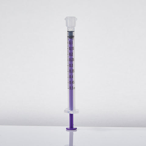 Low Dose ENFit® Syringes, 0.5mL, Clear, Non-sterile