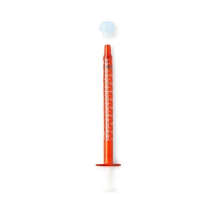 Oral Syringe, Amber, 1 mL