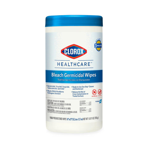 Clorox Healthcare® Bleach Germicidal Wipes, 150 ct