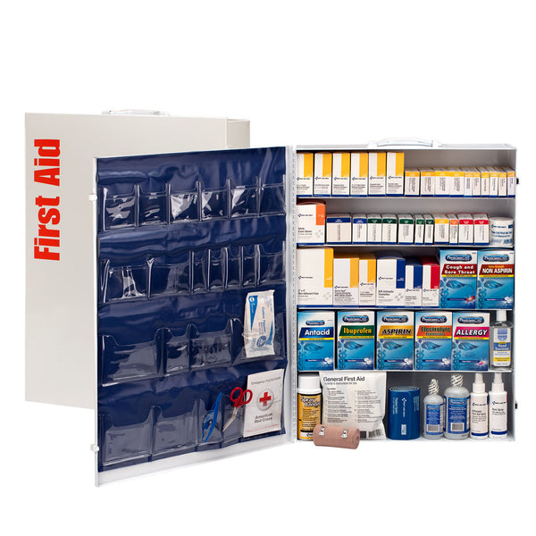 5 Shelf First Aid ANSI B+ Metal Cabinet, w/ Meds