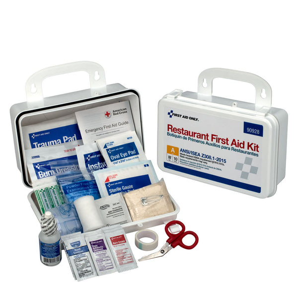 10 Person First Aid Kit, ANSI A, Restaurant Version