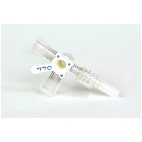 3-Way Stopcock, Rotating Male Luer Lock, Gamma/ETO, PVC Free, Phthalate Free, No DEHP