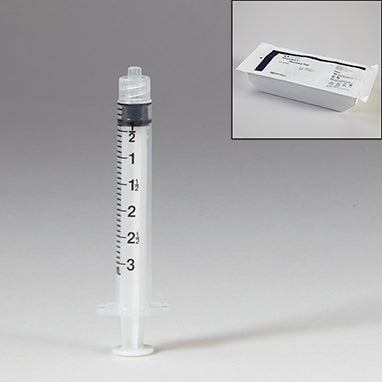 Sterile Monoject™ Luer Lock Syringes, Pharmacy Tray, 3mL, Case