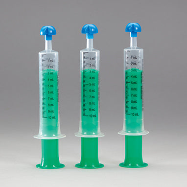 HCL® by Comar® Oral Dispensers with Tip Caps, 10mL - Clear