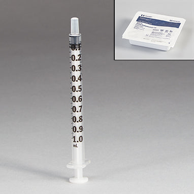 Sterile Monoject™ Luer Slip Syringes, Pharmacy Tray, 1mL, Case