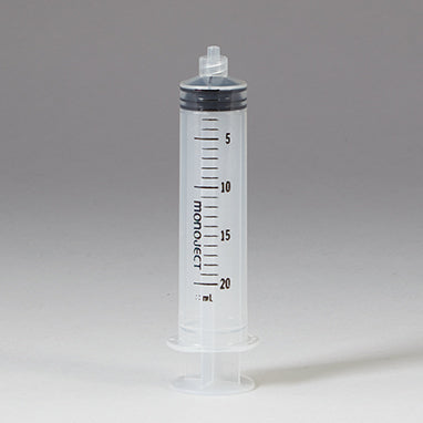 Sterile Monoject™ Luer Lock Syringes, 20mL, Case