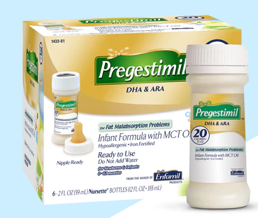 Pregestimil® Hypoallergenic Infant Formula for Fat Malabsorption - 20 Cal - Ready to Use - 2 fl oz