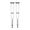 Underarm Crutches McKesson Aluminum Frame Adult 350 lbs. Weight Capacity Push Button / Wing Nut Adjustment