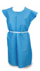 Patient Exam Gown McKesson One Size Fits Most Blue Disposable