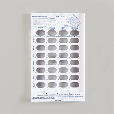 Plastic Sealing Tray for 28-Count and 31-Day Blister Cards