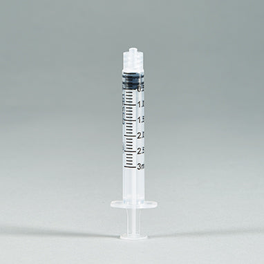 Sterile Vesco Luer-Lock Syringes, 3mL, Case