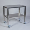 Stainless Steel Mobile Table, 36", One Shelf