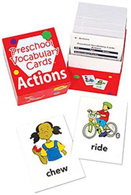 Preschool Vocabulary Cards: Actions