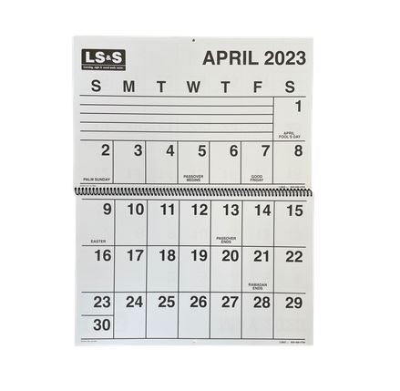 Extra Large Print Calendar – Medical Products Supplies