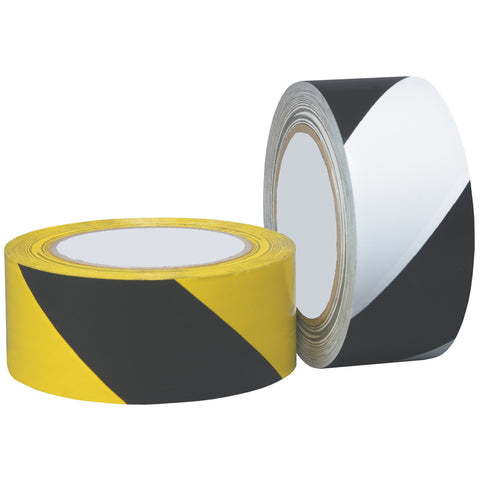 Yellow/Black Striped Warning Tape - 2