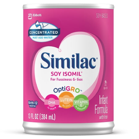 Infant Formula Similac® Soy Isomil® For Fussiness and Gas 13 oz. Can Liquid Concentrate