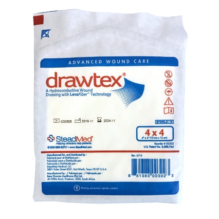 Drawtex Hydroconductive Non-Adherent Wound Dressing, 4