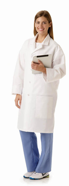 Unisex SilverTouch Staff Length Lab Coats 87052STIPL