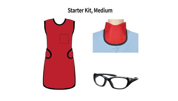 Radiation Protection Starter Kit, Medium, Red