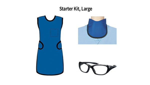 Radiation Protection Starter Kit, Large, Royal Blue