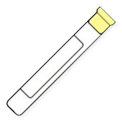 Vacutainer Whole Blood Collection Tubes with Anticoagulant, Solution A, Glass, Yellow Closure, 8.5 mL