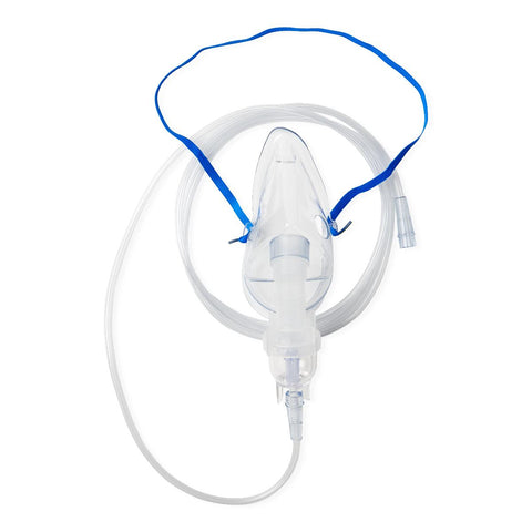 Disposable Handheld Nebulizer Kit with Upstream Nebulizer, Adult Mask, 7' Tubing and Standard Connector