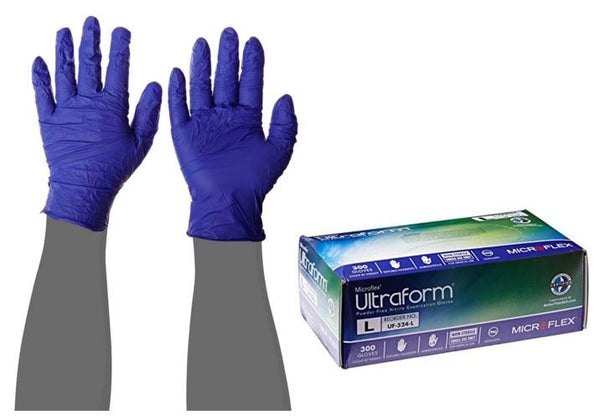 Ultraform Powder-Free Nitrile Exam Gloves, Size XS