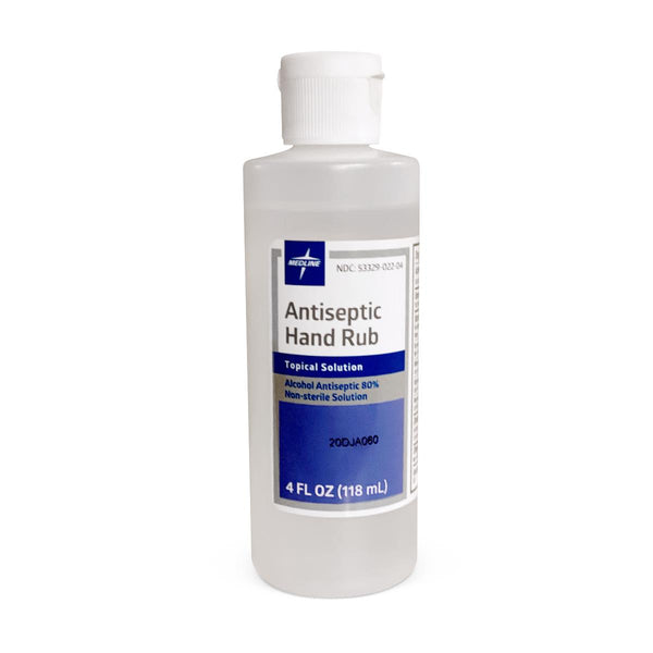 Antiseptic Hand Rub, 80% Ethyl Alcohol, 4 oz. Bottle