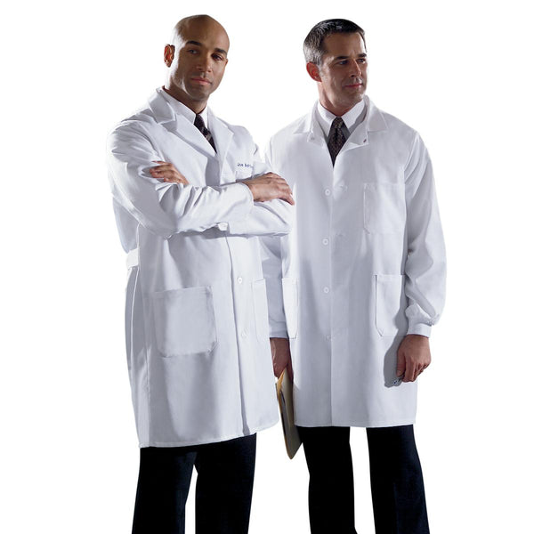 Unisex/Men's Staff Length Lab Coats  MDT12WHT36E