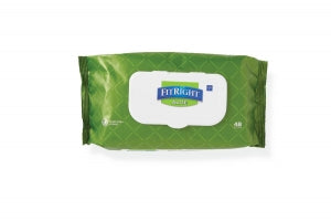 FitRight Aloe Fragrance-Free Quilted Wet Wipes, 48 Wipes / Package