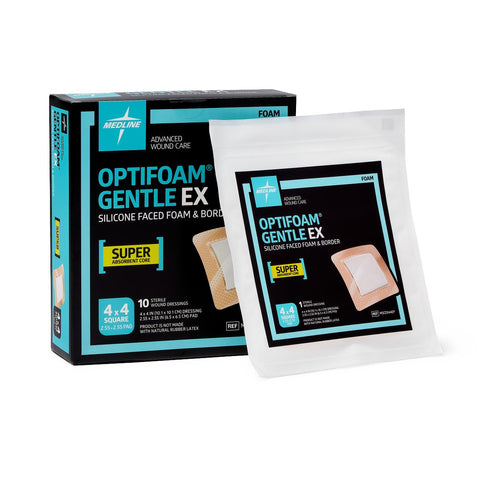 Optifoam Gentle EX Bordered Foam Dressing, 4