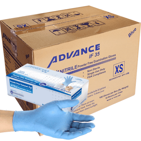 Nitrile Exam Gloves, Case-Pack Size Medium (1,000 pack)