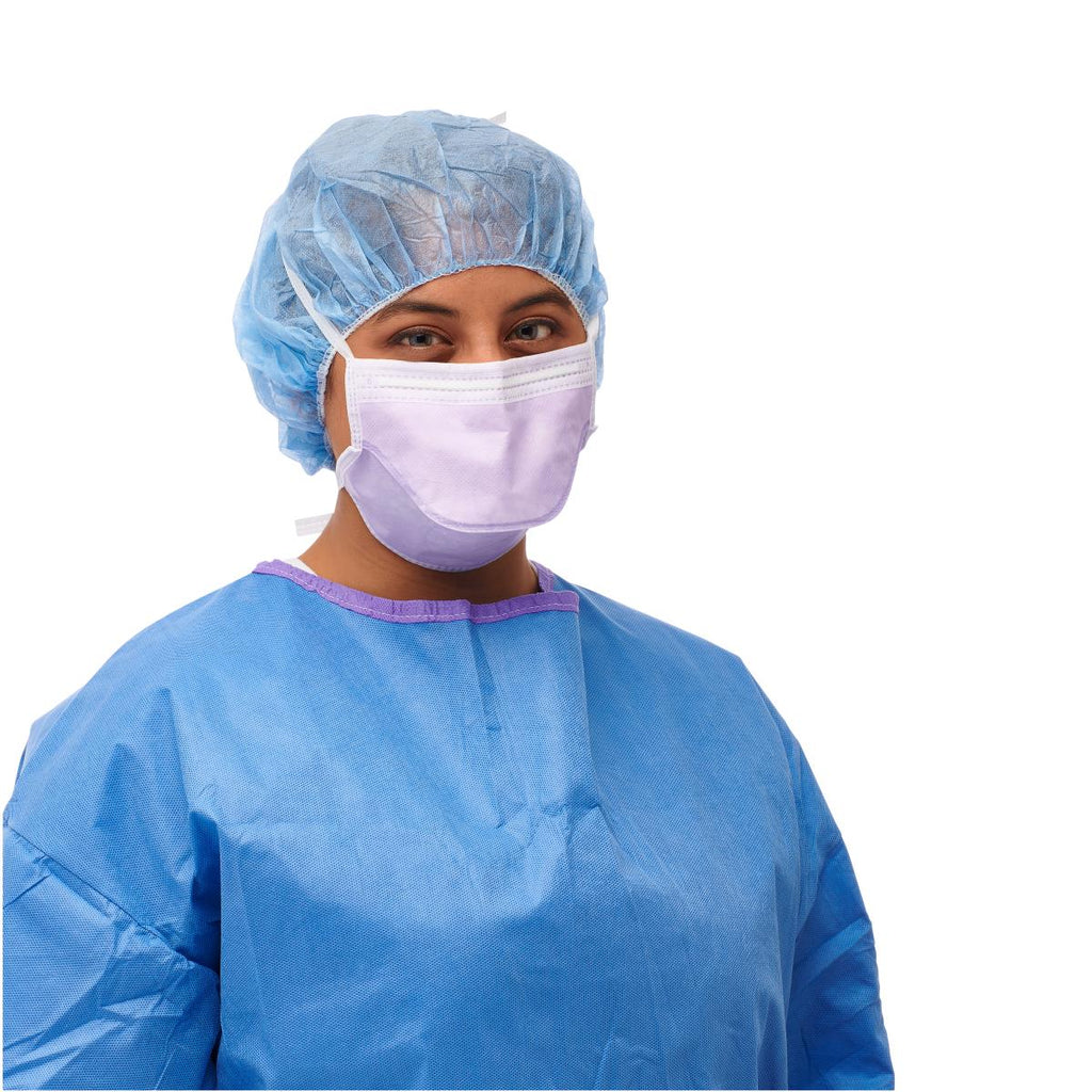 ASTM Level 2 Duckbill Surgical Face Mask with Ties and Anti-Fog Foam ...