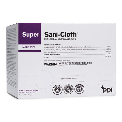 Super Sani-Cloth Germicidal Disposable Wipes, 5