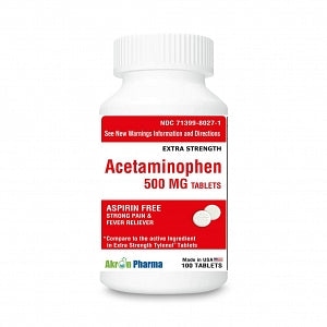 Acetaminophen Tablet, 500 mg, 100 Tablets / Bottle – Medical Products ...