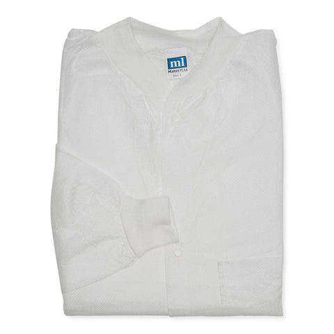 Disposable Lightweight Lab Jacket by Marketlab MKA15213WH