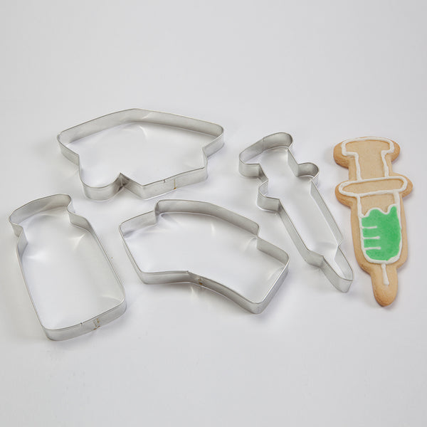 Nurse Grad Cookie Cutter Set, Set of 4