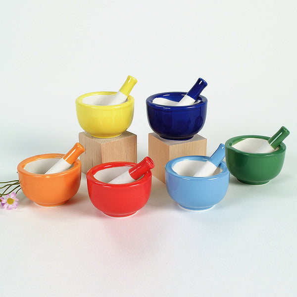 Colorful Bold Blue Mortar & Pestle